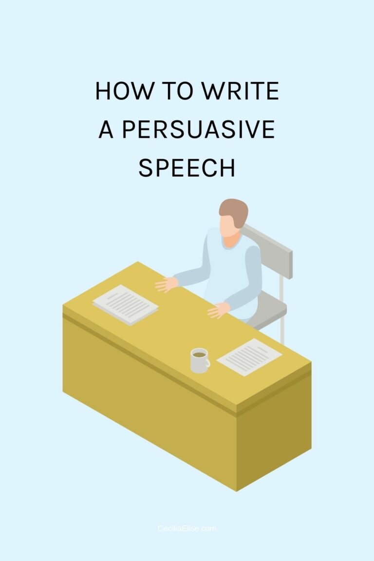 how to quickly write a persuasive speech
