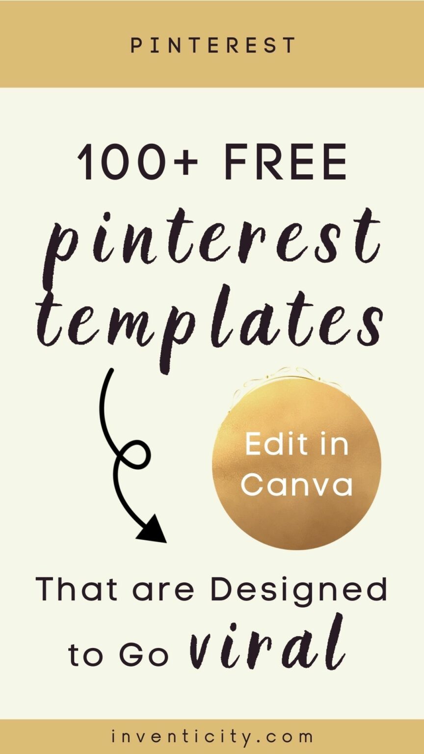 Pinterest Templates for Canva | Designed to Go Viral | CeciliaElise.com