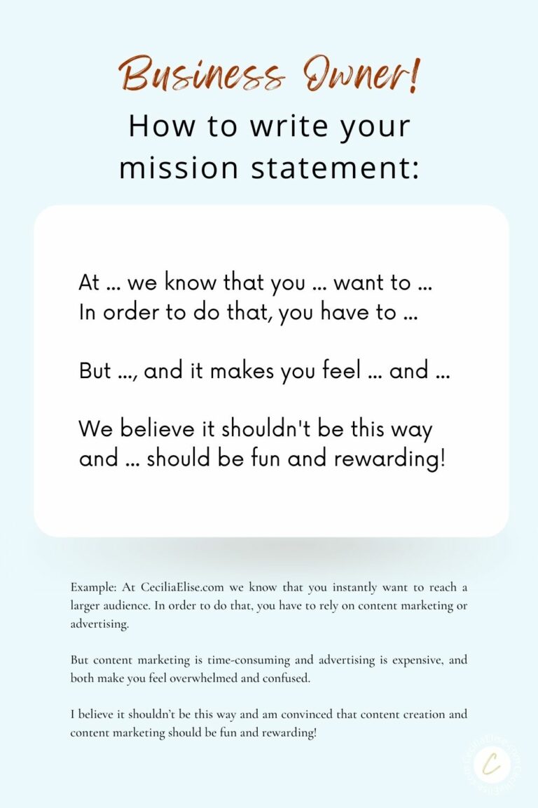 mission statement in essay