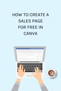 How to Create a Sales Page & Website for Free in Canva